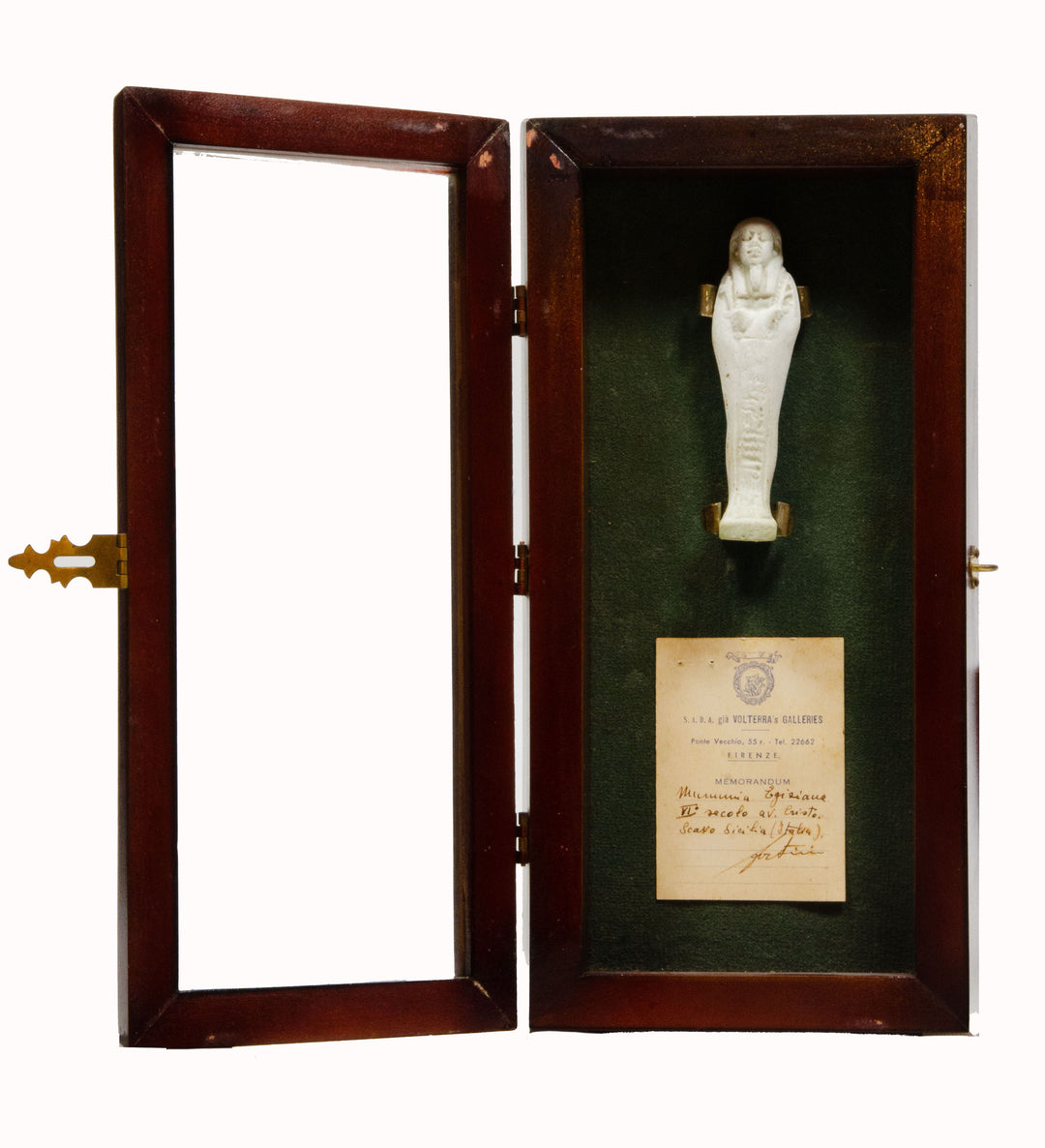 Egyptian Faience Green Glaze Ushabti for Tja-hep-imu