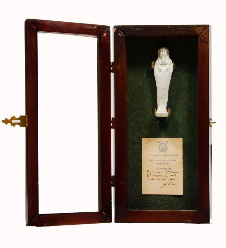 Egyptian Faience Green Glaze Ushabti for Tja-hep-imu