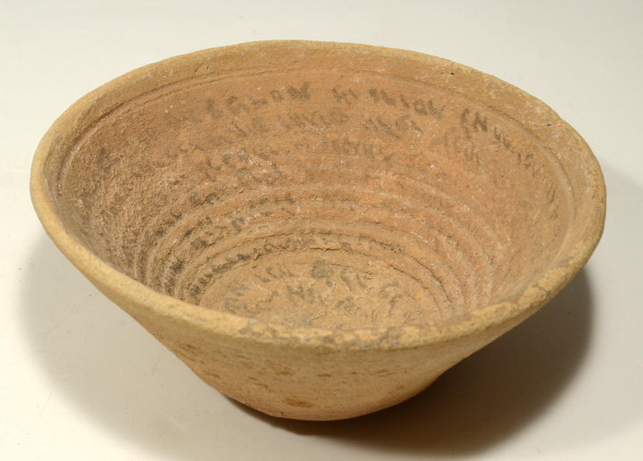 Ancient Holyland Aramaic Devil Trap Incantation Bowl