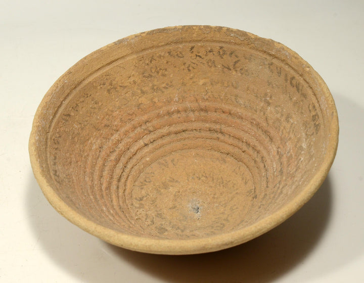 Ancient Holyland Aramaic Devil Trap Incantation Bowl