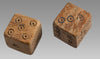 Pair Roman Bone Carved Dice (2)