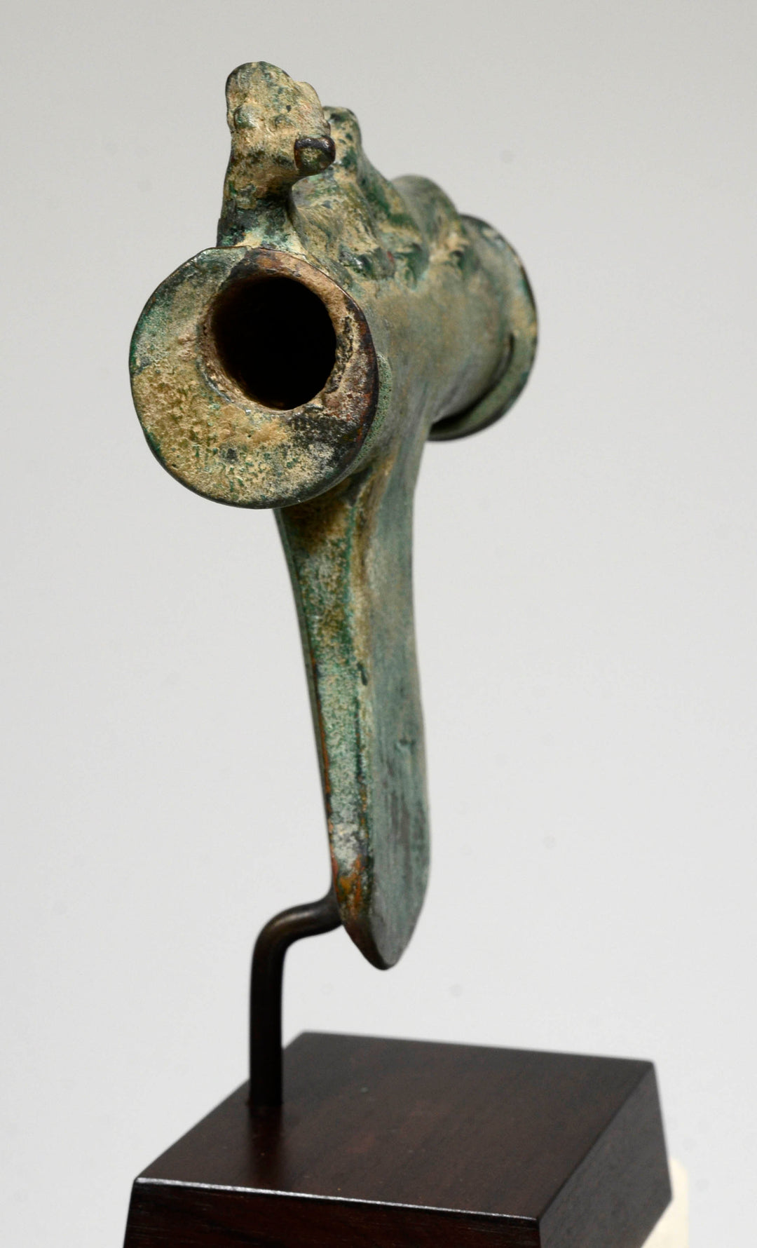 Ancient Near Eastern Bronze Axe Head With Hunt Scene