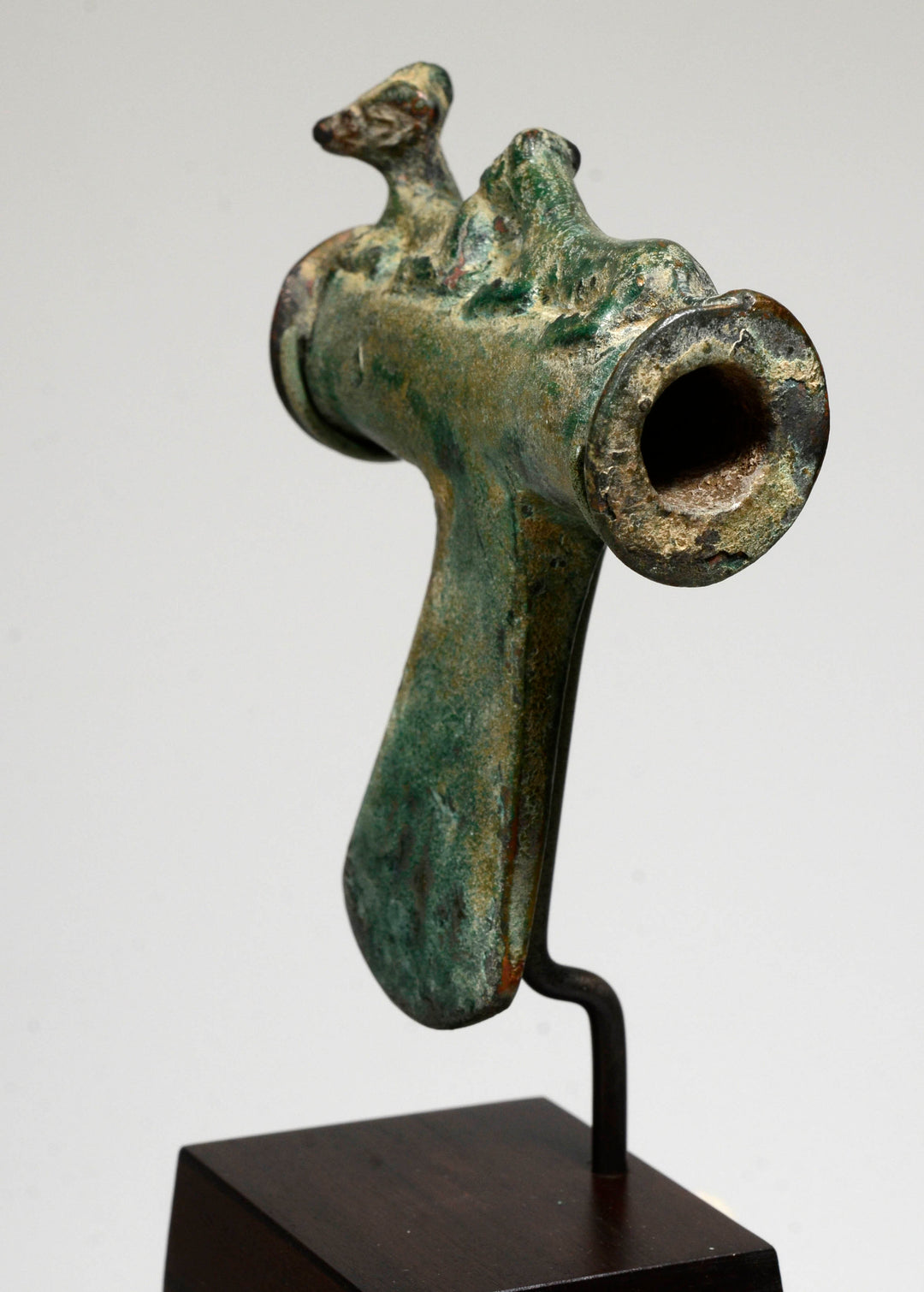 Ancient Near Eastern Bronze Axe Head With Hunt Scene