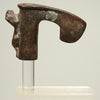 Ancient Luristan Bronze Axe Head With Lion Perched on Handle