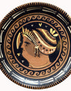 Apulian Red Figure Plate with Lady of Fashion