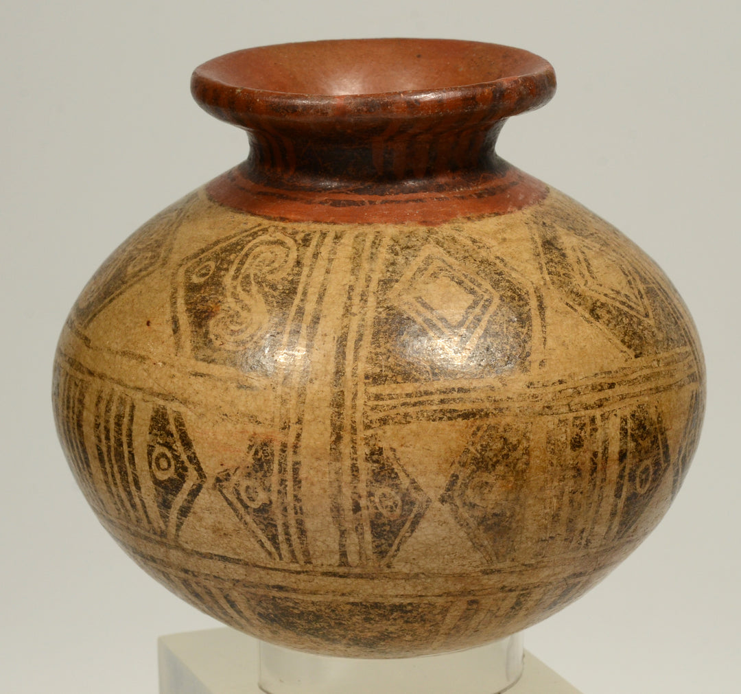 Pre-Columbian Panamanian Pottery Negitive Resist Olla
