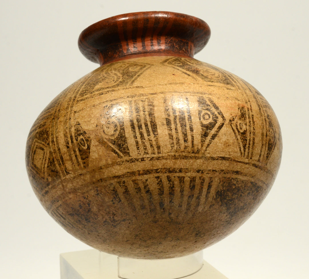 Pre-Columbian Panamanian Pottery Negitive Resist Olla