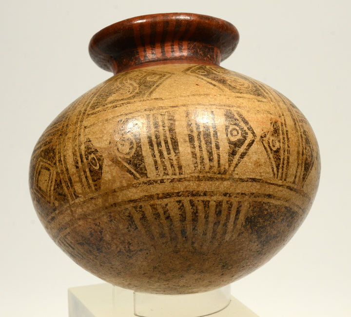 Pre-Columbian Panamanian Pottery Negitive Resist Olla