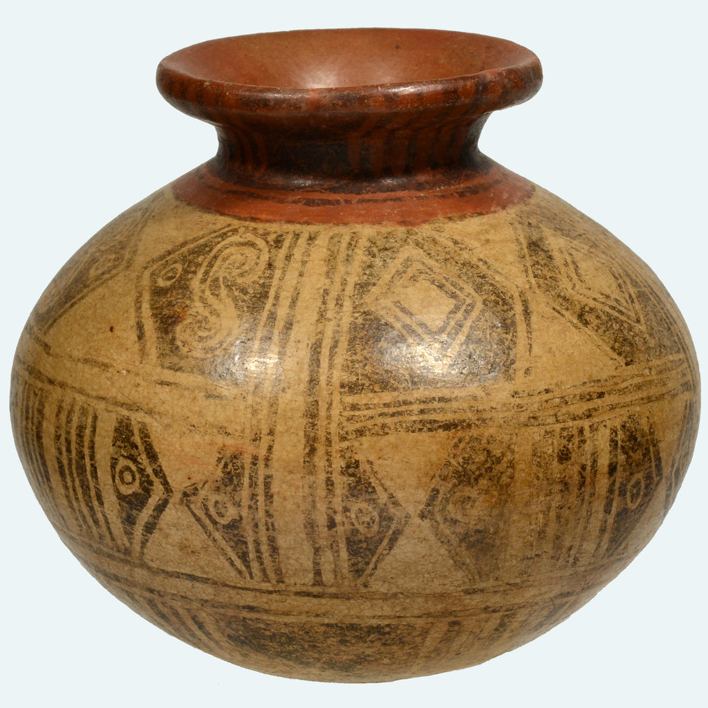 Pre-Columbian Panamanian Pottery Negitive Resist Olla