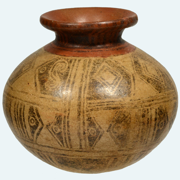 Pre-Columbian Panamanian Pottery Negitive Resist Olla