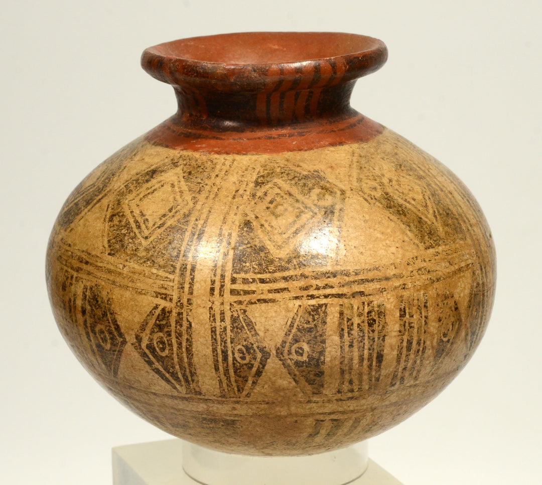Pre-Columbian Panamanian Pottery Negitive Resist Olla