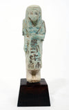 Egyptian Turquoise Faience Reis Overseer Ushabti for Userhatmes