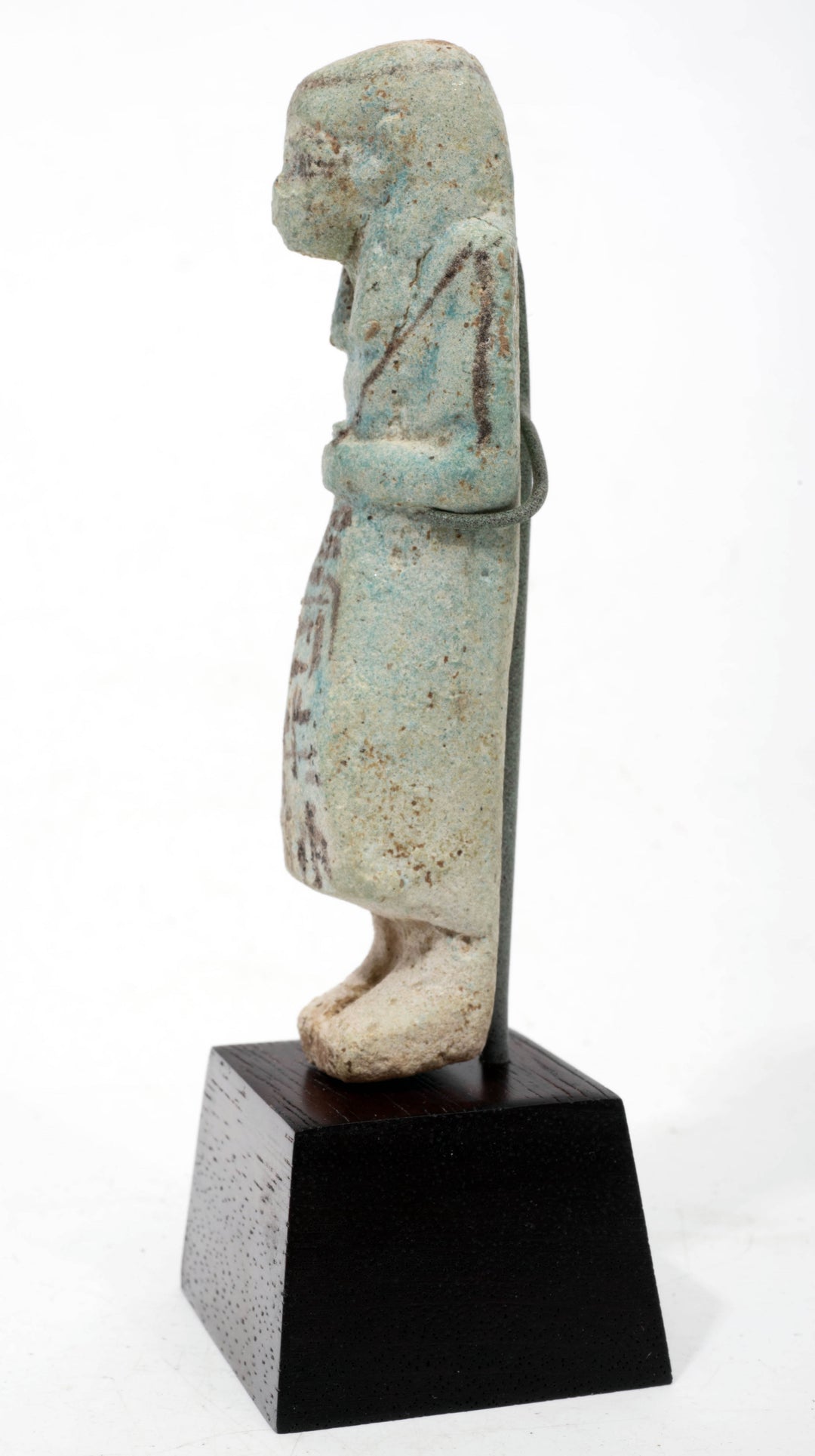 Egyptian Turquoise Faience Reis Overseer Ushabti for Userhatmes