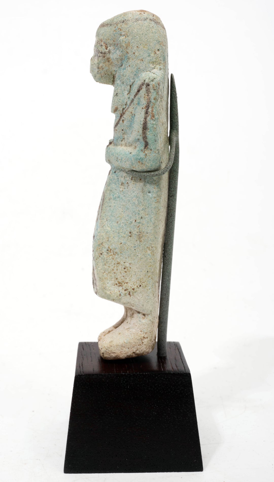 Egyptian Turquoise Faience Reis Overseer Ushabti for Userhatmes