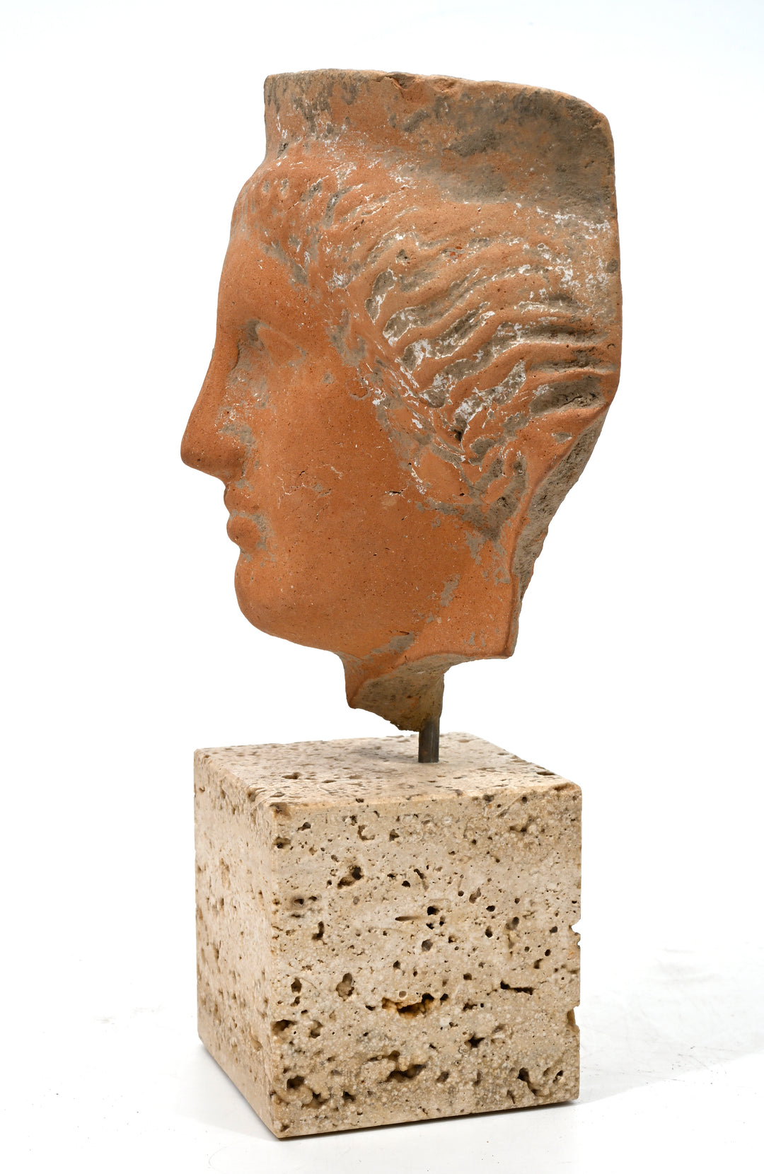 Greek Terracotta Votive Head of a Goddess