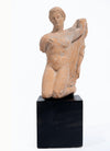 Greek terracotta statuette of a Kneeling Nude Female