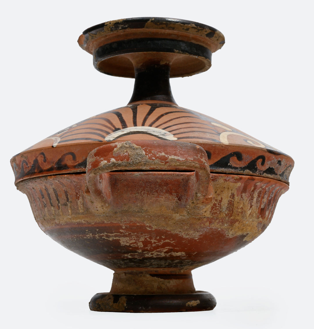 Apulian Red Figure Covered Lekanis