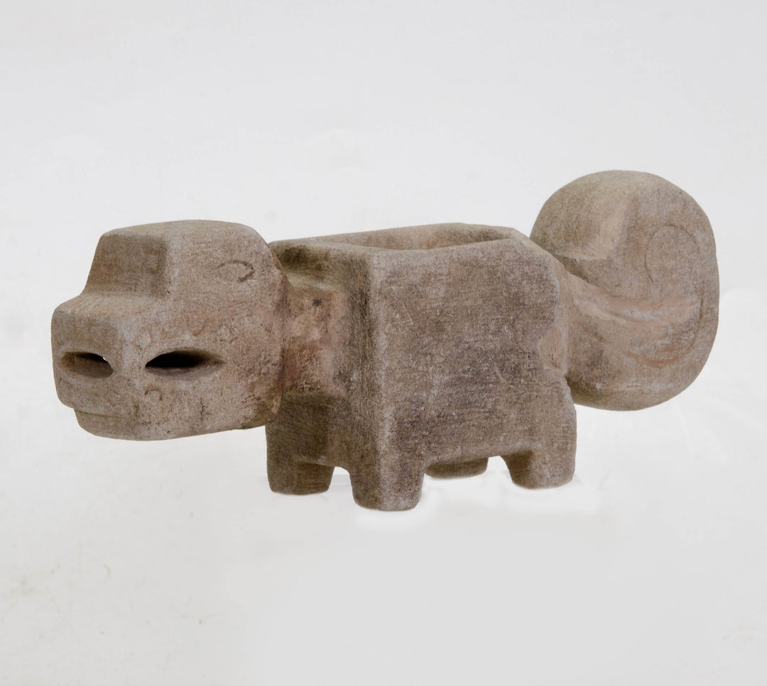 Valdivia Chorrera Limestone Jaguar Mortar