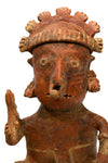 Fine Nayarit Seated Male Figure Holding a Mace