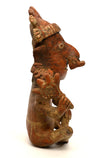 Fine Nayarit Seated Male Figure Holding a Mace
