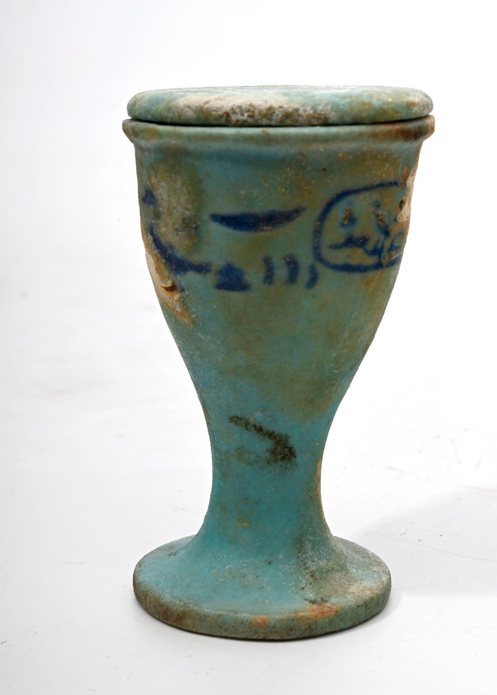 Egyptian Faience Offering Cup for King Ptolemy I Soter