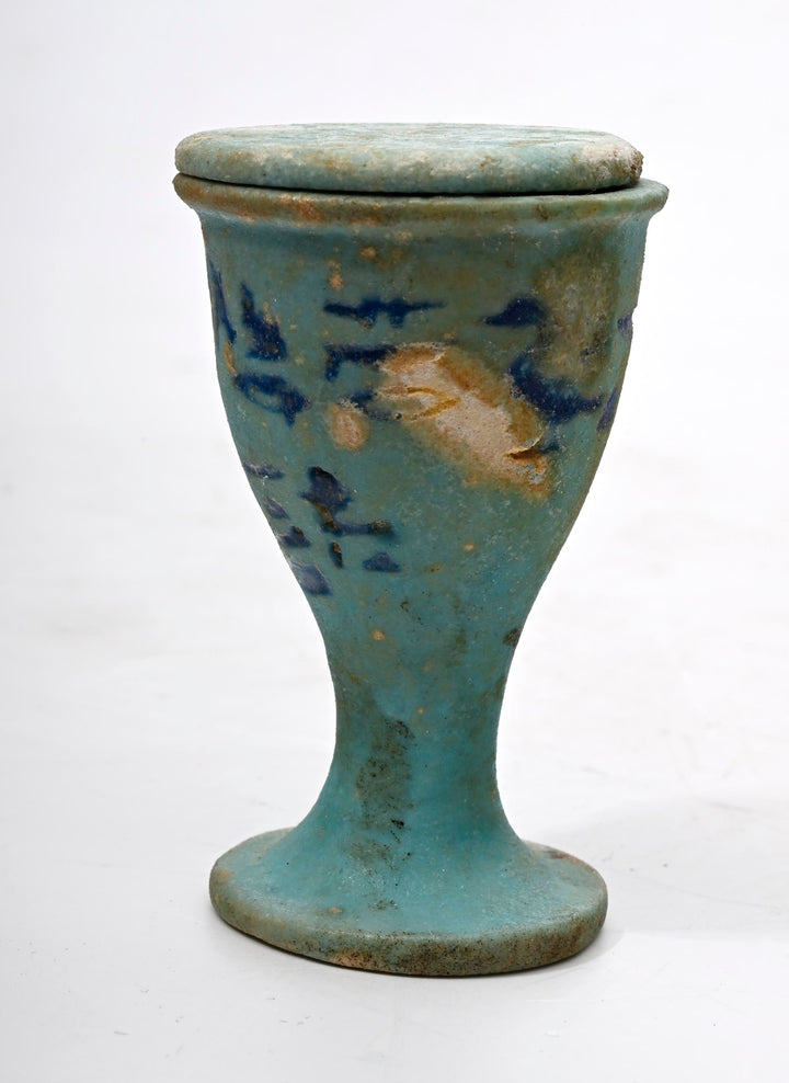 Egyptian Faience Offering Cup for King Ptolemy I Soter