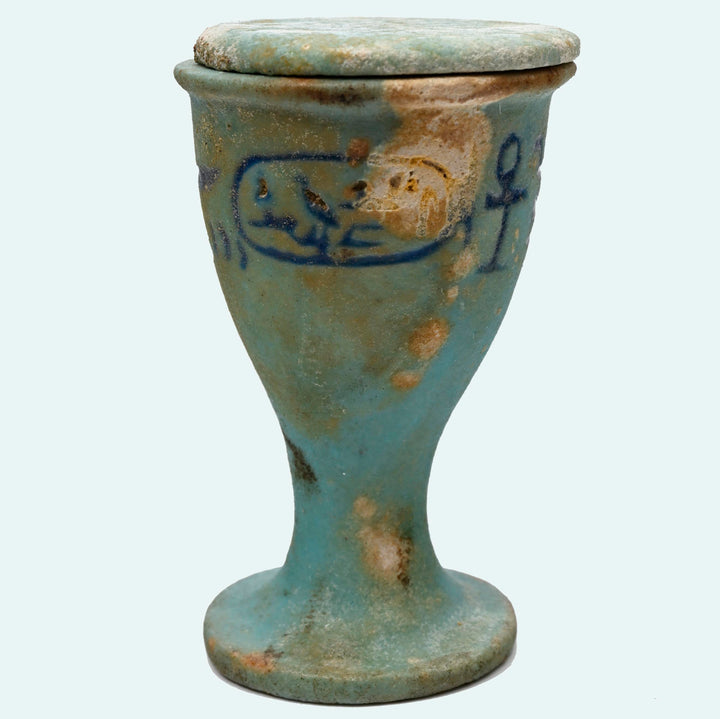 Egyptian Faience Offering Cup for King Ptolemy I Soter