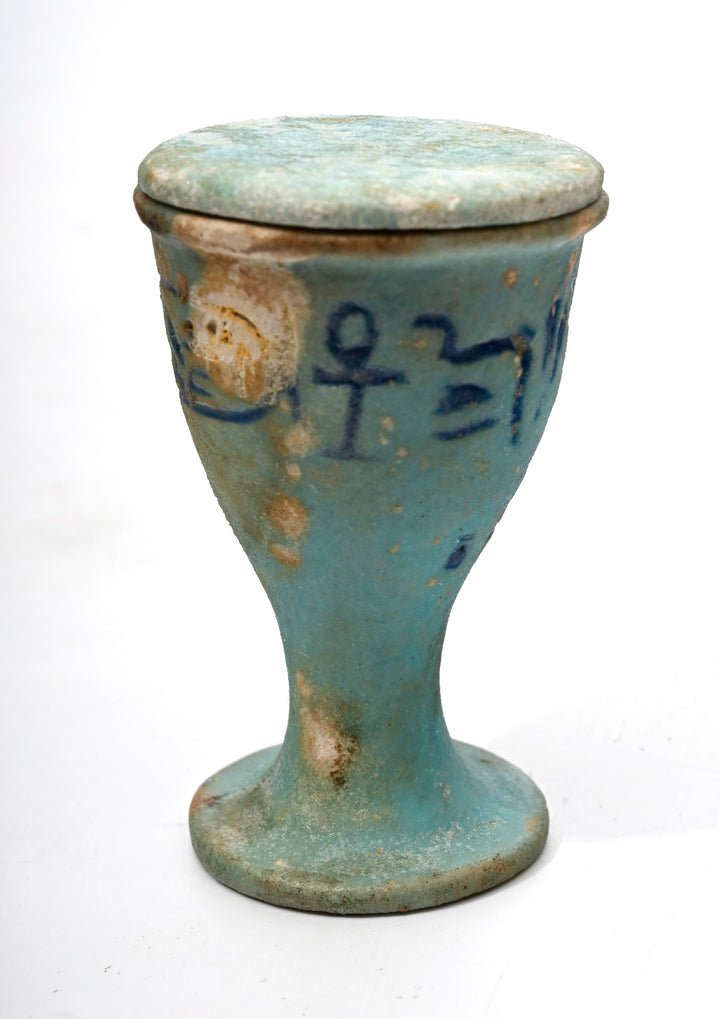 Egyptian Faience Offering Cup for King Ptolemy I Soter