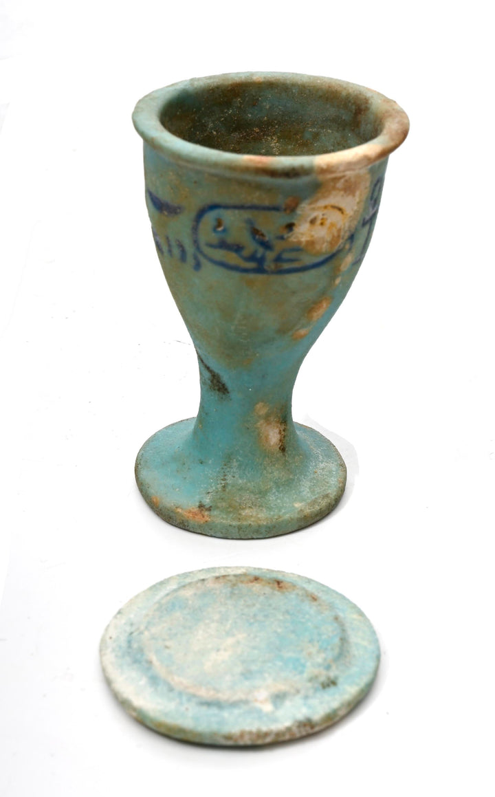 Egyptian Faience Offering Cup for King Ptolemy I Soter
