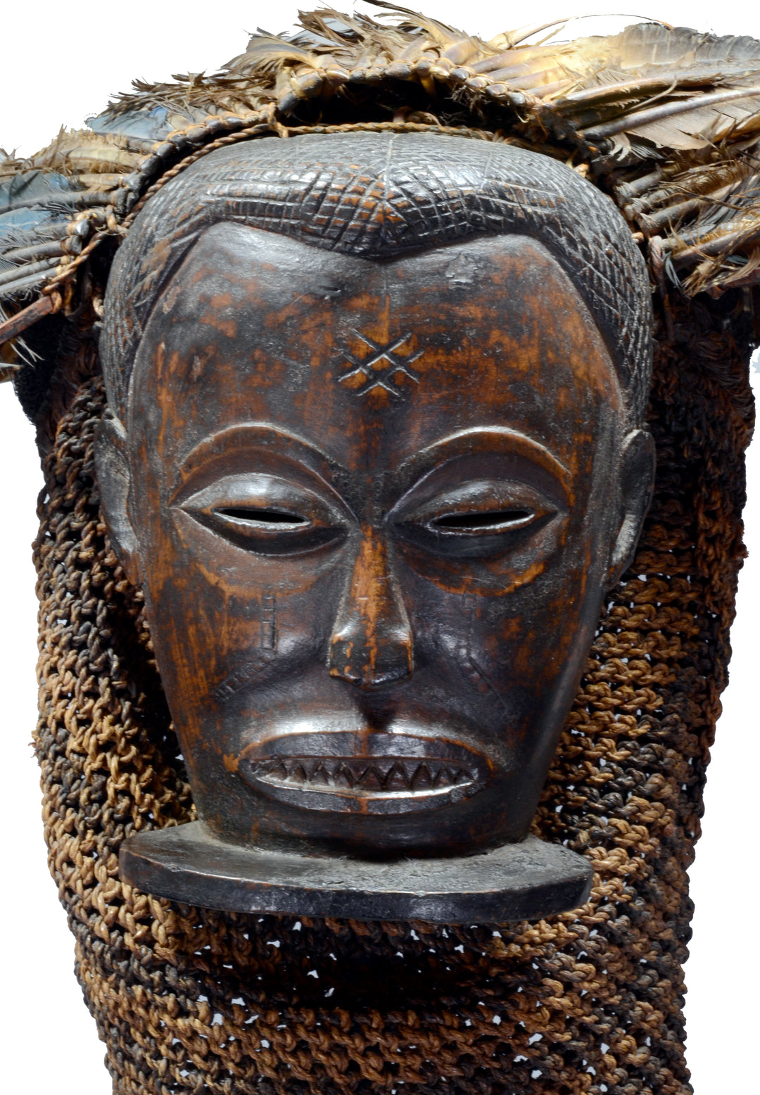 Chokwe Wood Carved pwo Mask