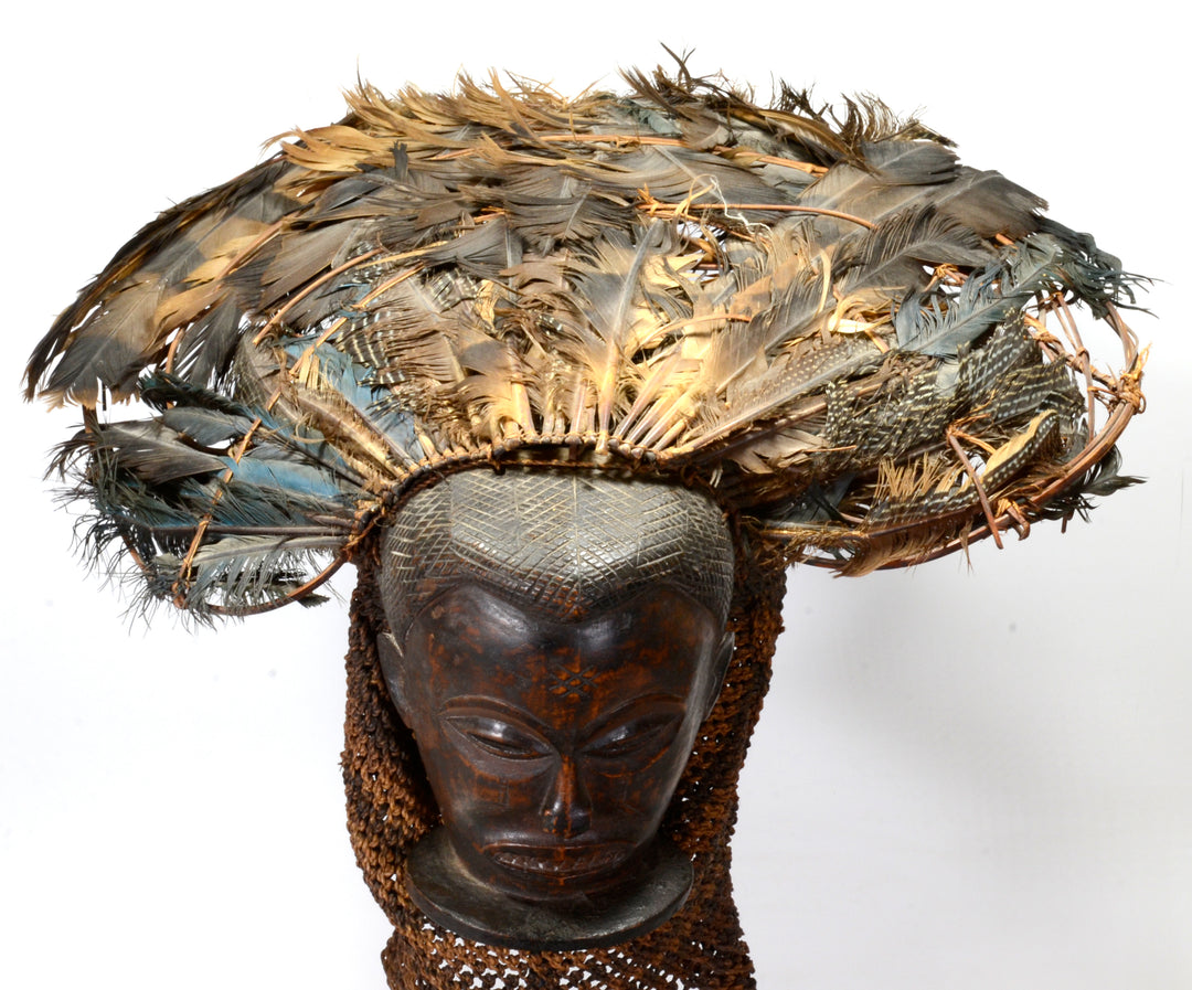 Chokwe Wood Carved pwo Mask