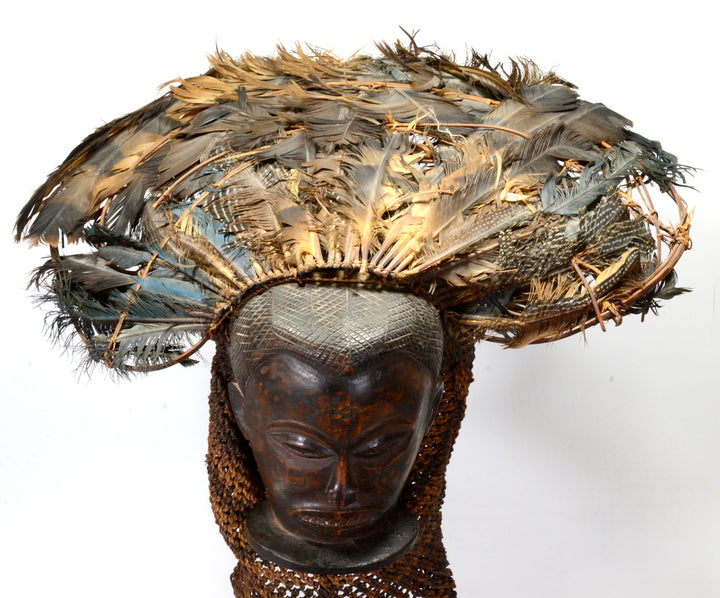 Chokwe Wood Carved pwo Mask