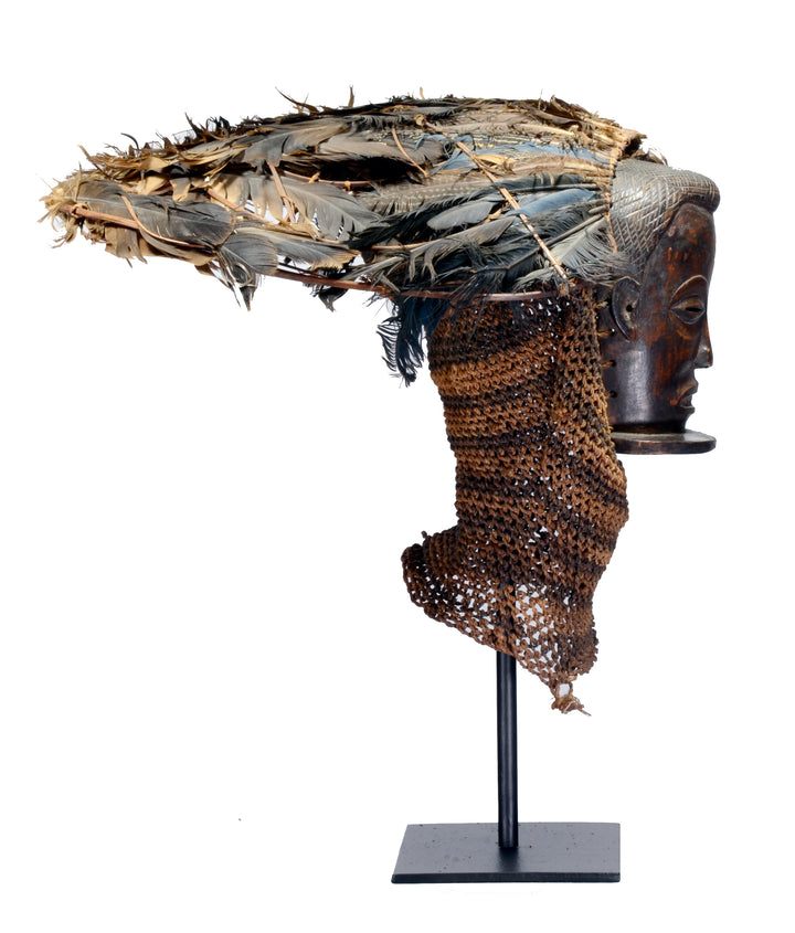 Chokwe Wood Carved pwo Mask