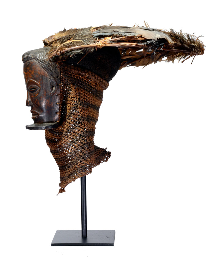 Chokwe Wood Carved pwo Mask
