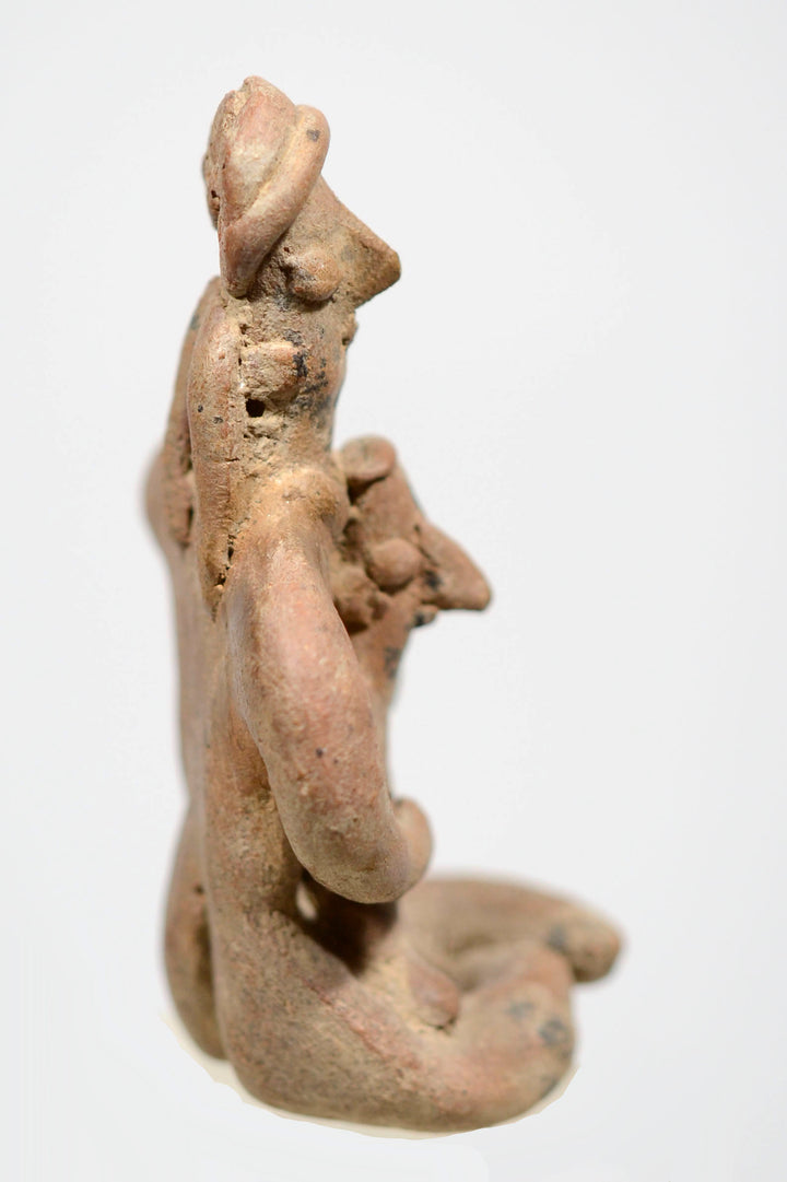 Colima Seated Mother & Child Antidotal Figure