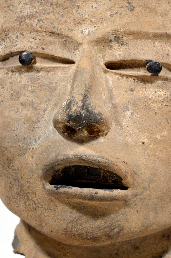 Veracruz Terracotta Head of a Dignitary or Deity