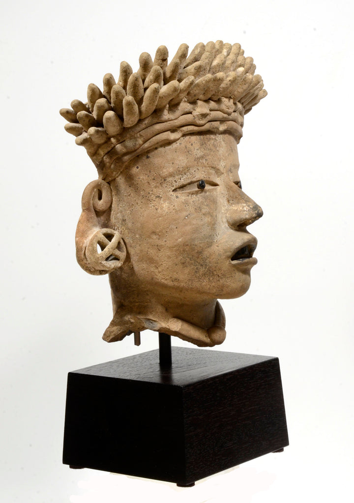 Veracruz Terracotta Head of a Dignitary or Deity