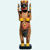 North West Coast Polychrome Painted Wood Standing Shaman
