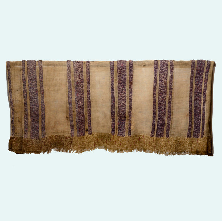 Chimu Woven Textile Mantle with Geometric and Zoomorphic Abstraction
