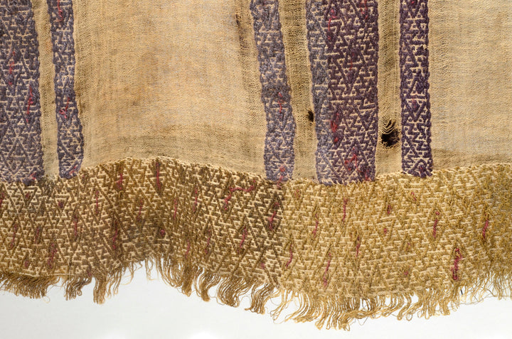 Chimu Woven Textile Mantle with Geometric and Zoomorphic Abstraction