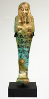 Egyptian Faience Ushabti in Hieratic Inscription
