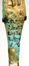Egyptian Faience Ushabti in Hieratic Inscription