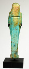 Egyptian Faience Ushabti in Hieratic Inscription