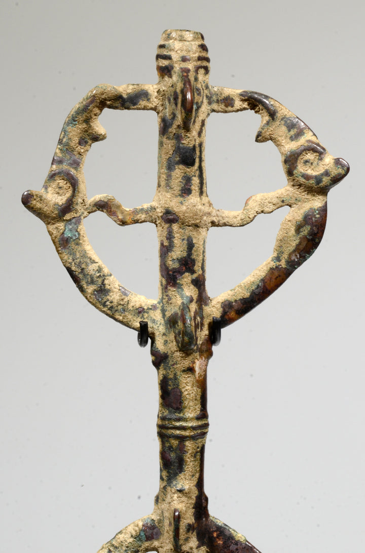 Ancient Luristan Bronze Heraldic "Master of the Animals" Finial
