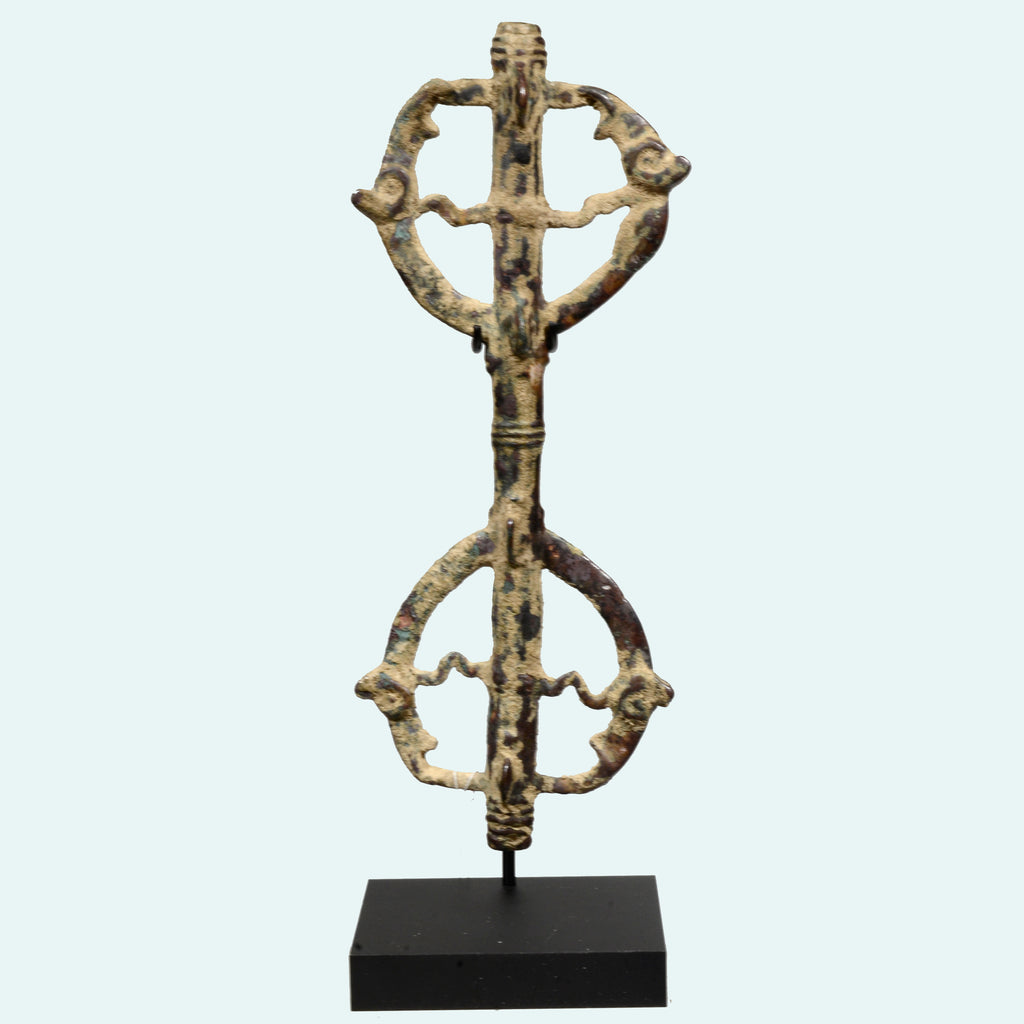 Ancient Luristan Bronze Heraldic "Master of the Animals" Finial