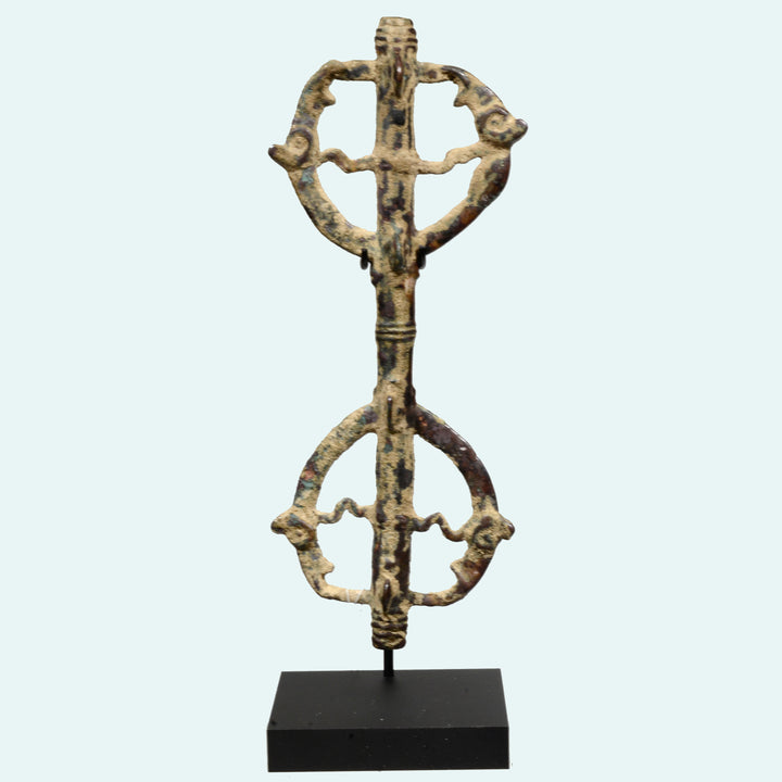 Ancient Luristan Bronze Heraldic "Master of the Animals" Finial