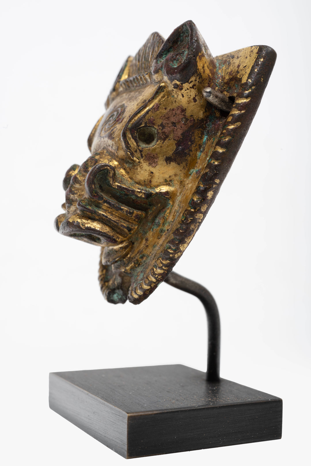 Ancient Roman Gilt Bronze Boar Head Attachment