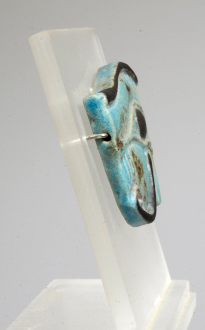 Ancient Egyptian Faience Udjat Eye Amulet