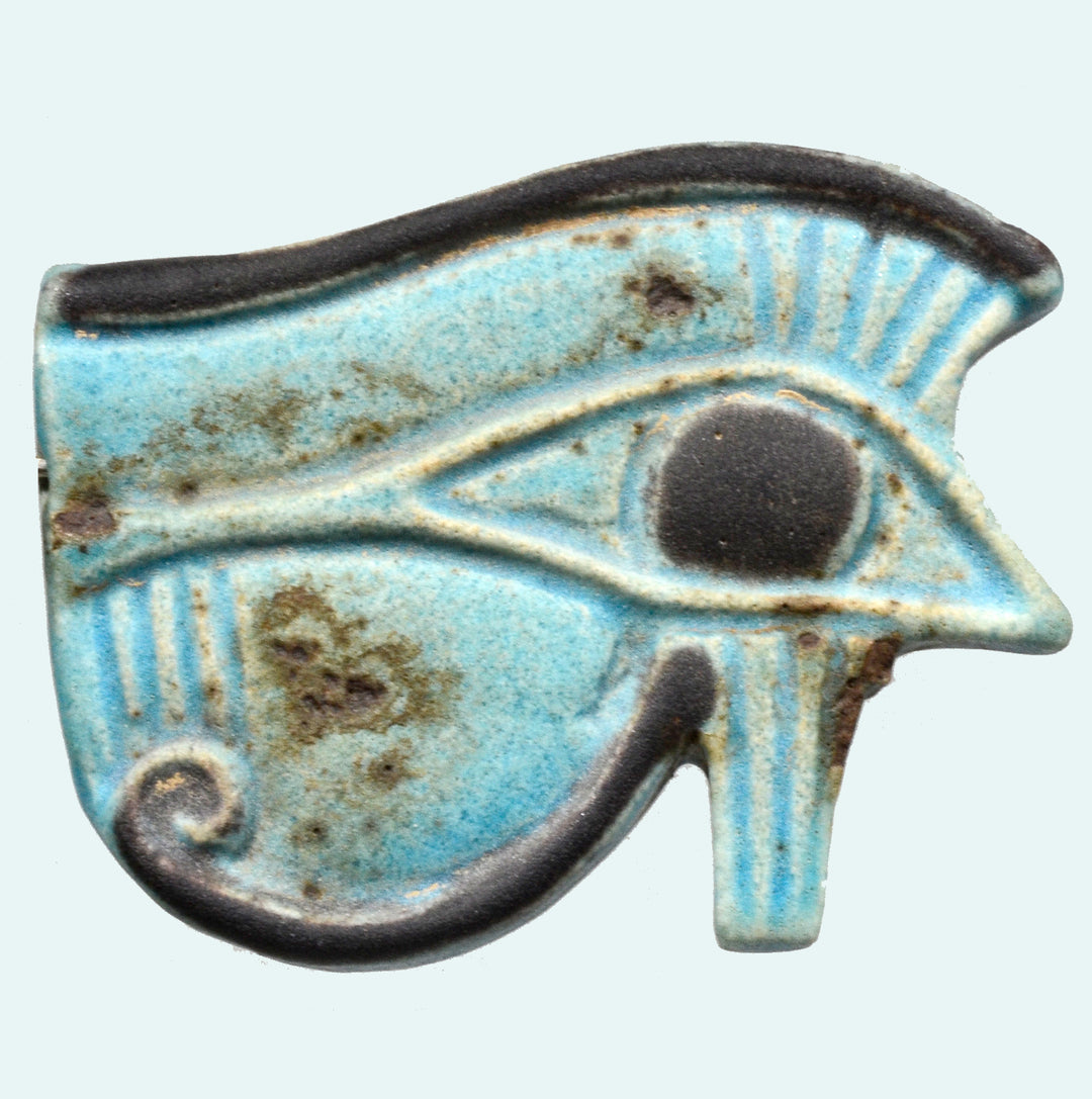 Ancient Egyptian Faience Udjat Eye Amulet