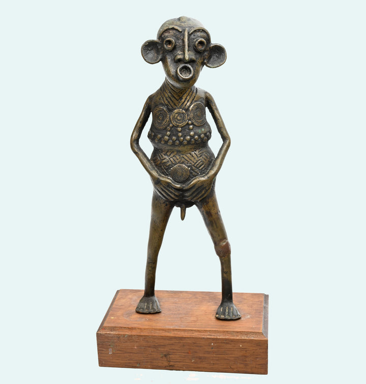 Cameroon Bronze Akimbo Figure